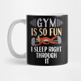 Gym Is So Fun Sloth Mug